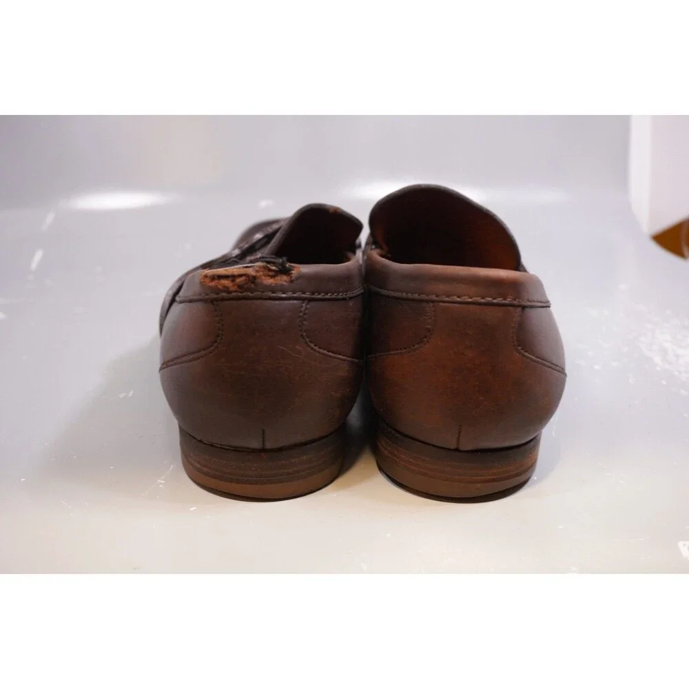 Authentic Gucci GG Donnie Brown Mens Leather Loafer US10 EU43.5 UK9.5 Read - Picture 4 of 9